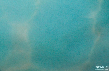 The characteristic distribution of color in natural turquoise (China). View mode - reflected light.